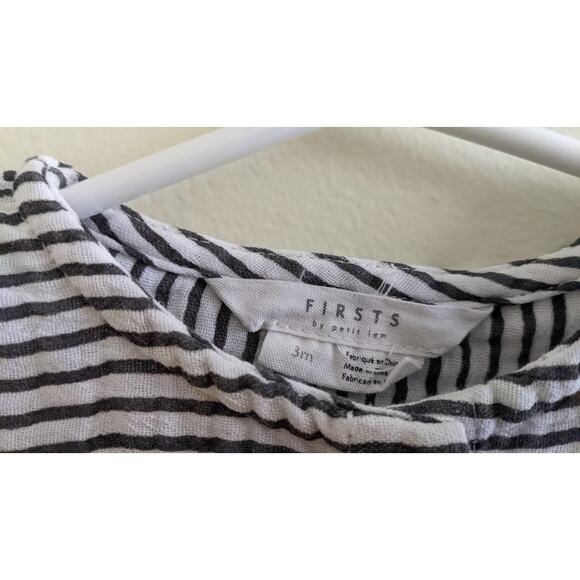 Petit Lem FIRSTS Striped Seersucker Dress Set Size 3m - Picture 7 of 8